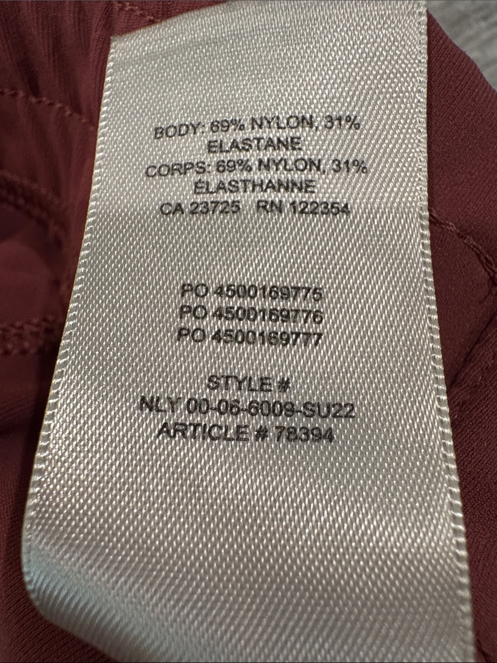 Aritzia The Group by Babaton Weekender Pant Sundried Red XS - Picture 10 of 10